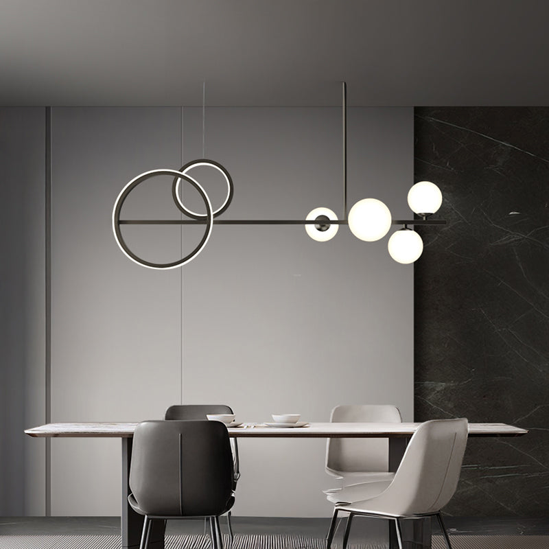 DOVER Linear Chandelier by Lampadom - detail view