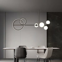 DOVER Linear Chandelier by Lampadom - detail view