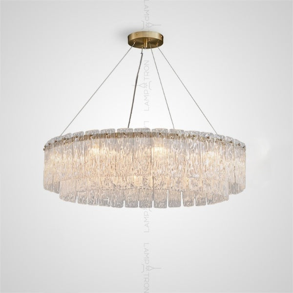 FAUSTINA Ring Chandelier by Lampadom - close-up