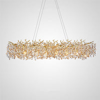 FLAMB Linear Chandelier by Lampadom - close-up