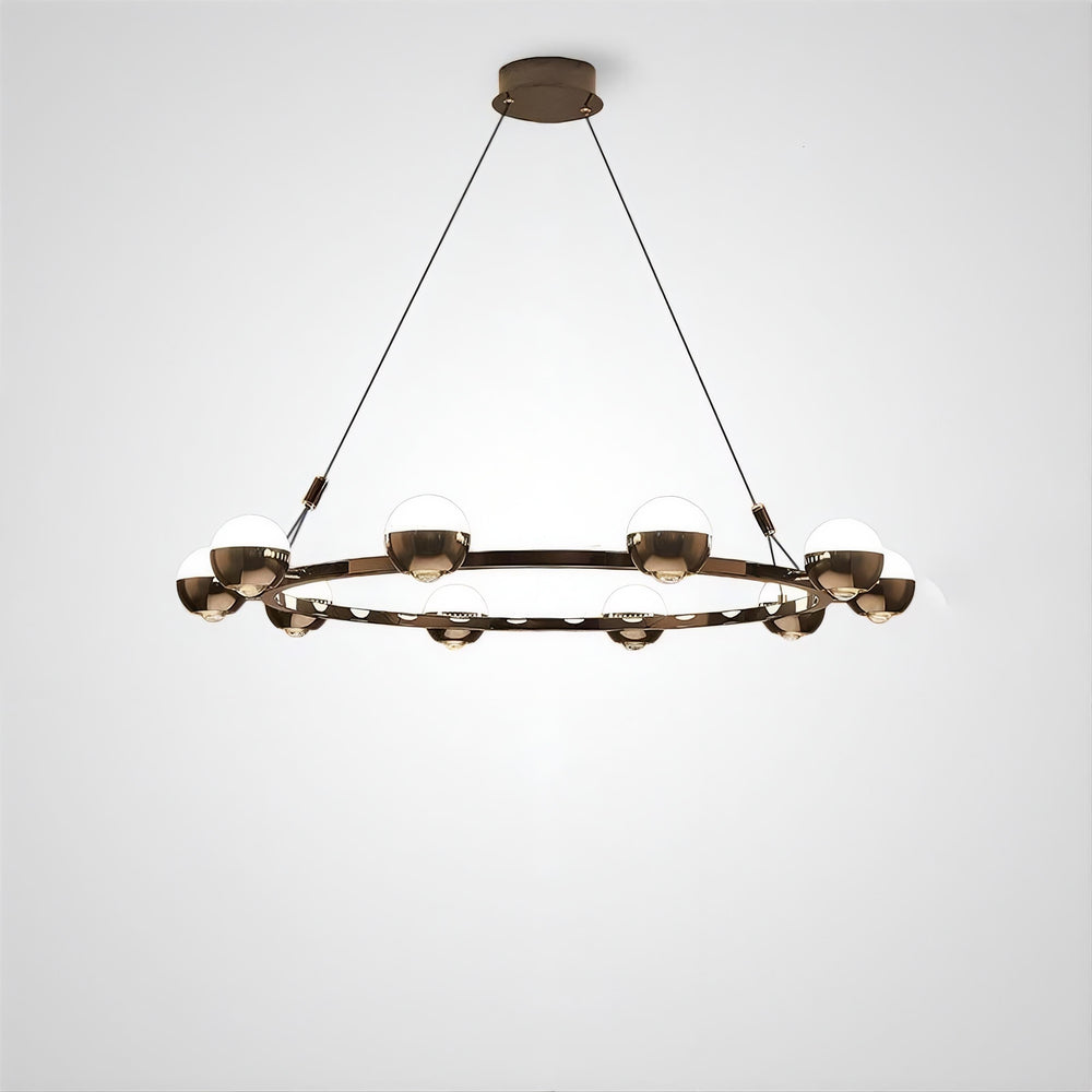 BARCELONA Ring Chandelier by Lampadom - detail view