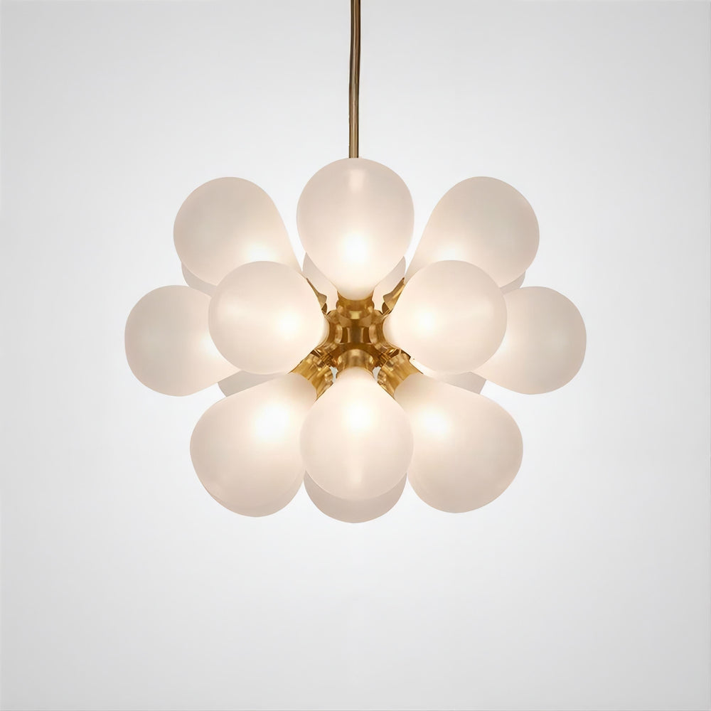 GRAPH MILK Chandelier by Lampadom - scale reference