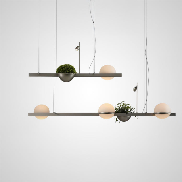 GRO Linear Chandelier by Lampadom - ambient shot