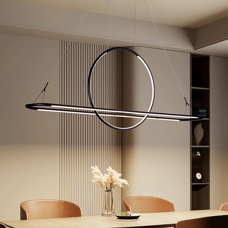 IDON Linear Chandelier by Lampadom - close-up