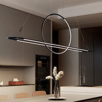 IDON Linear Chandelier by Lampadom - side view