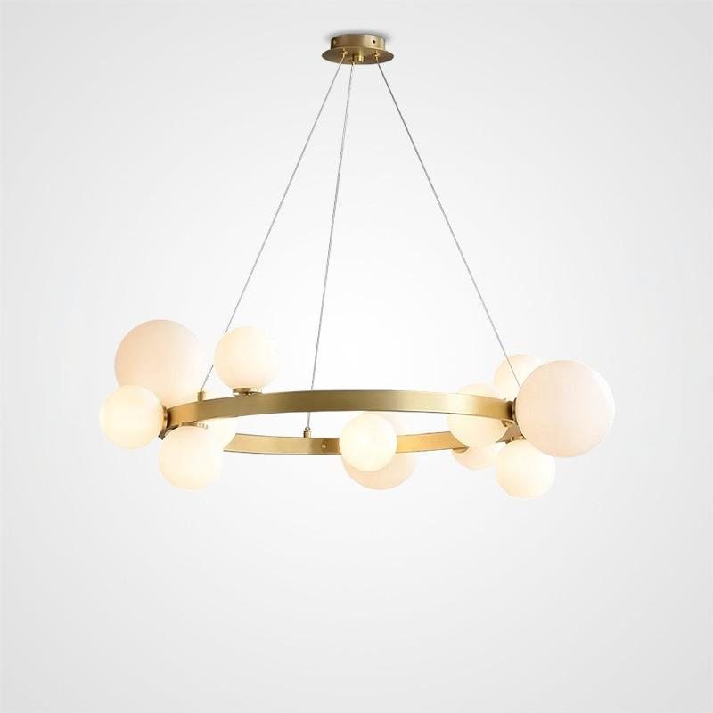 IONA MARBLE Ring Chandelier by Lampadom - view 9