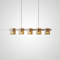 JANICE Linear Chandelier by Lampadom - close-up