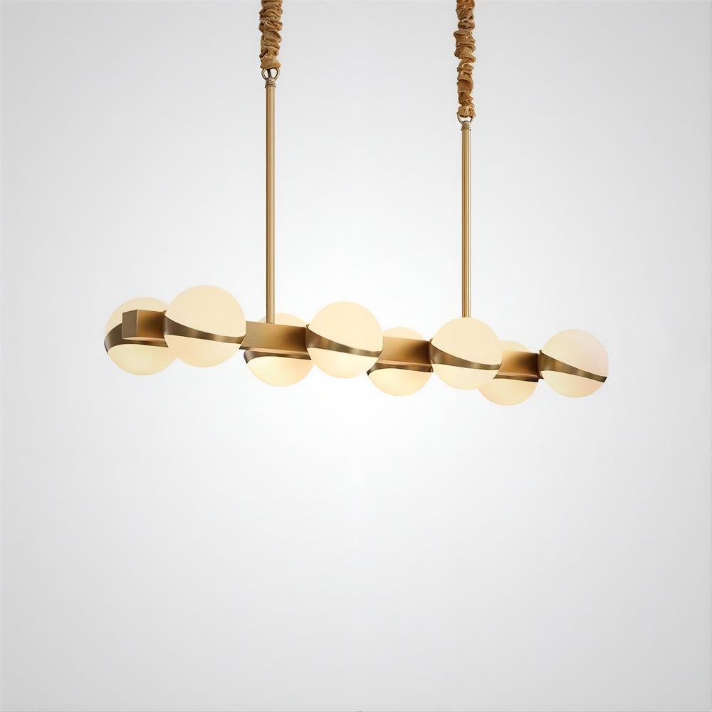 KAIRA Linear Chandelier by Lampadom - side view
