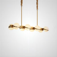 KAIRA Linear Chandelier by Lampadom - side view