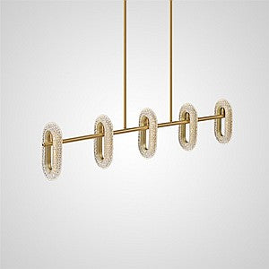 KEZIA B Linear Chandelier by Lampadom