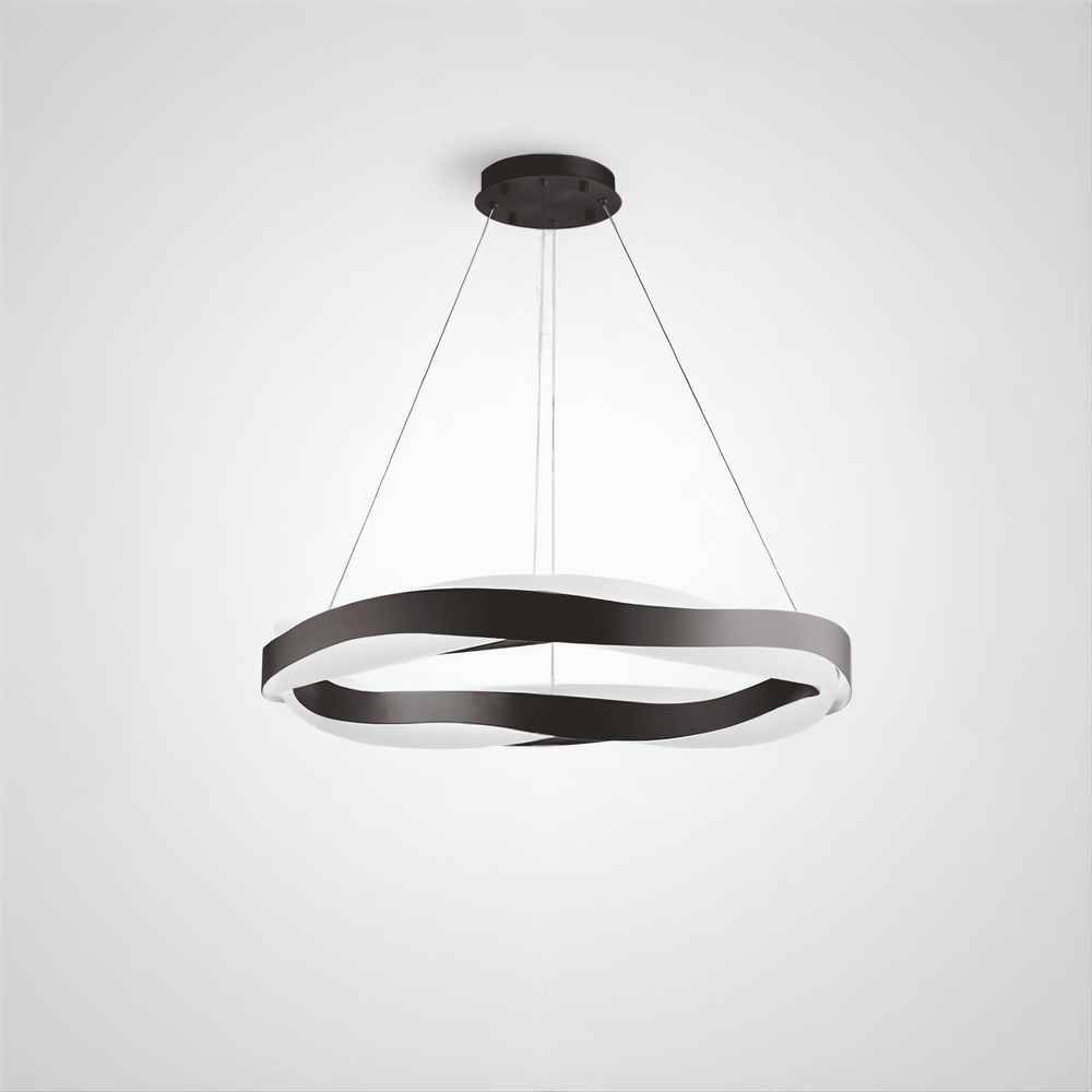 MALIKA BLACK Ring Chandelier by Lampadom - view 8