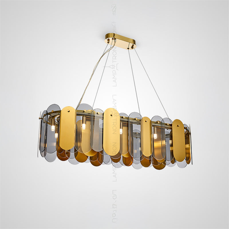 MARLINA GLOSS Linear Chandelier