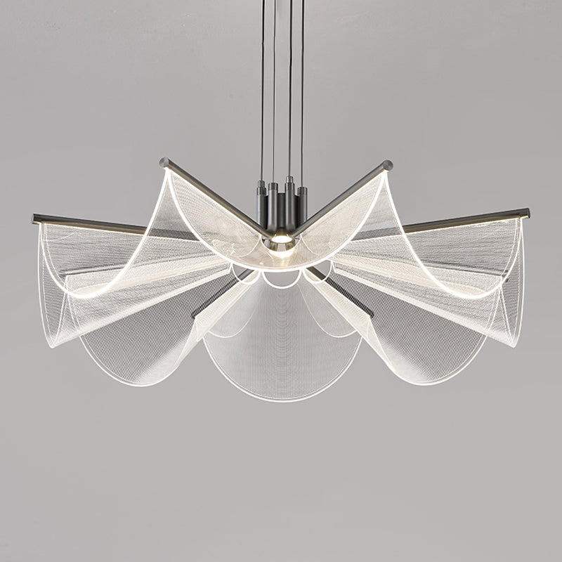 MATTY Chandelier Chandelier in Acrylic by Lampadom - room setting