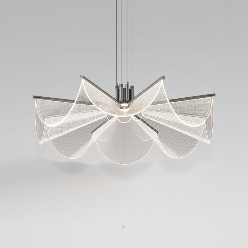 MATTY Chandelier Chandelier in Acrylic by Lampadom - room setting