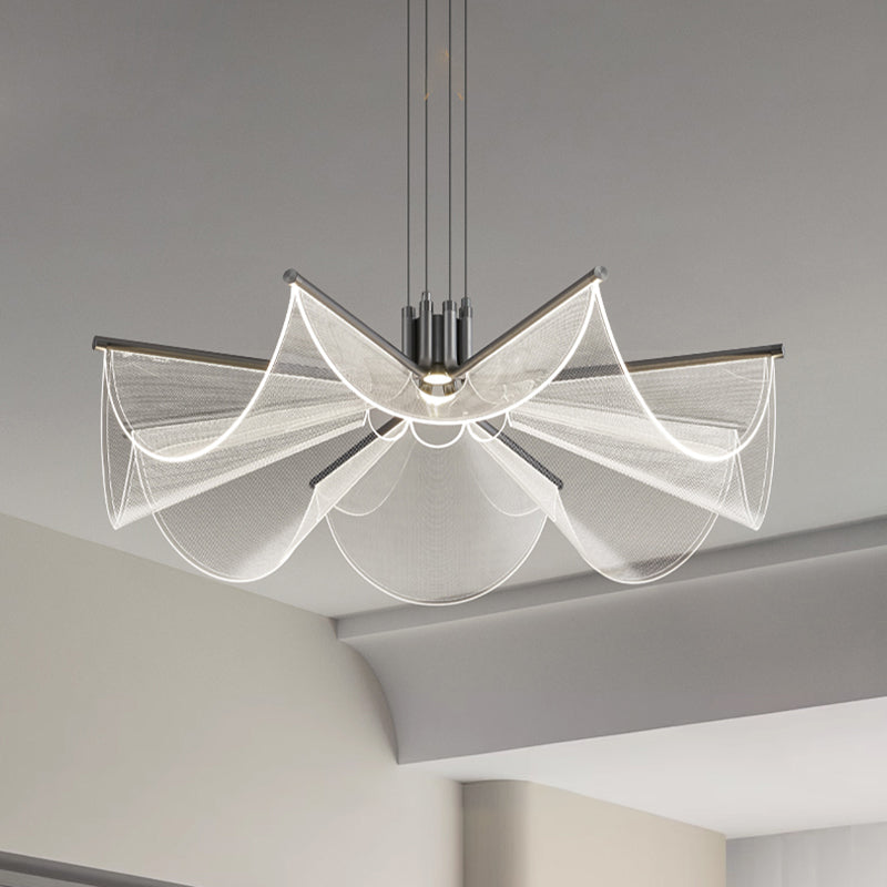 MATTY Chandelier Chandelier in Acrylic by Lampadom - room setting