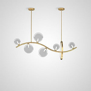 MELODY WAVE Linear Chandelier by Lampadom