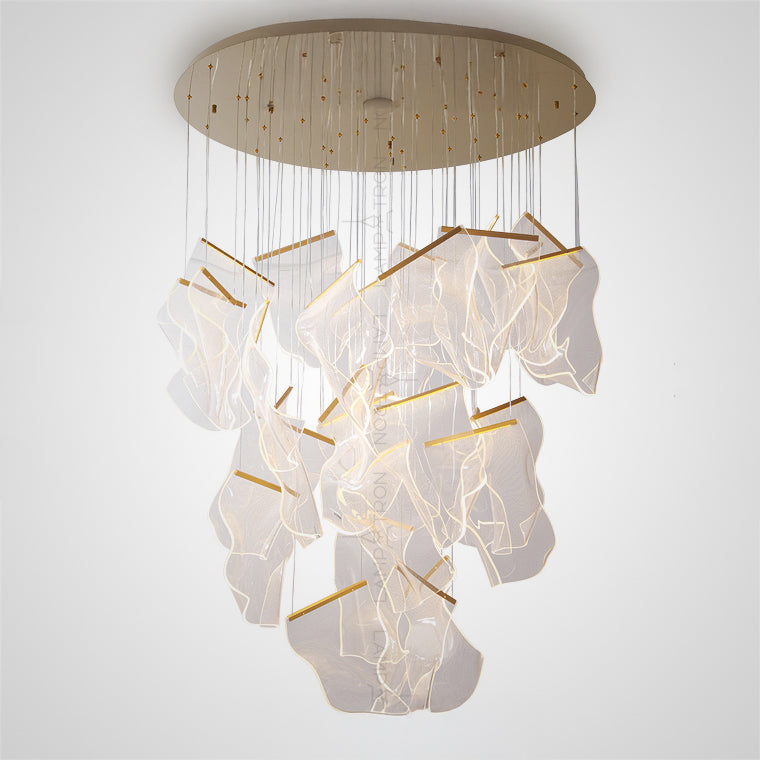 MIRAN Cascade Light by Lampadom - scale reference