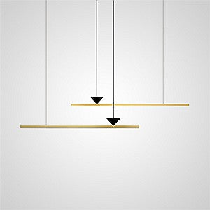 MIRELL DUO Linear Chandelier by Lampadom