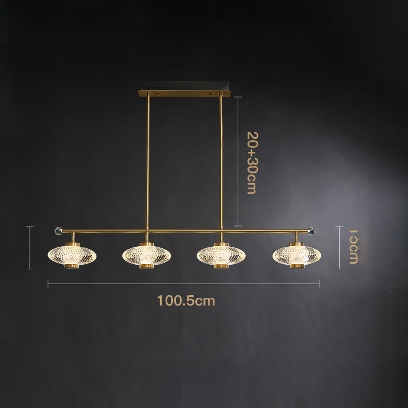 NICOL Linear Chandelier by Lampadom - scale reference