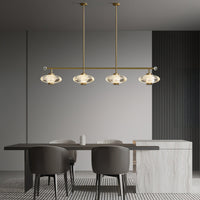 NICOL Linear Chandelier by Lampadom - close-up