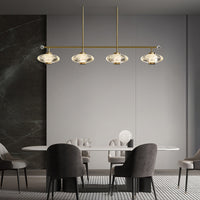 NICOL Linear Chandelier by Lampadom - side view