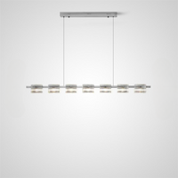 NICOLETTA CHROME Linear Chandelier by Lampadom - view 18