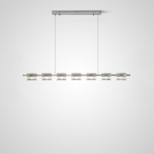 NICOLETTA CHROME Linear Chandelier by Lampadom