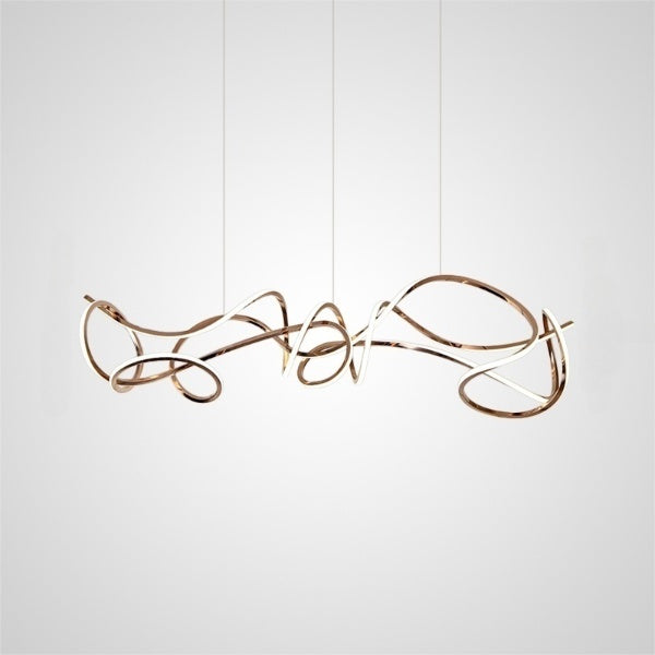 NORVIN L Linear Chandelier by Lampadom - close-up