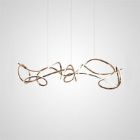 NORVIN L Linear Chandelier by Lampadom - close-up