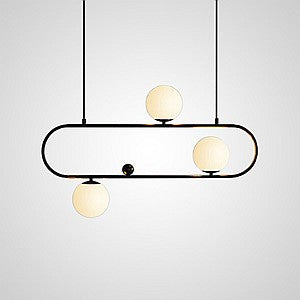 HOOP Linear Chandelier by Lampadom