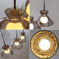OMG GLASS COIL Pendant by Lampadom - close-up