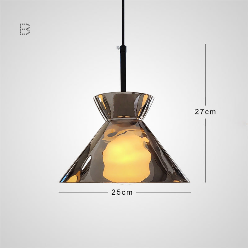 OMG GLASS COIL Pendant by Lampadom - angle view
