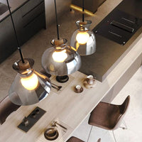OMG GLASS COIL Pendant by Lampadom - scale reference