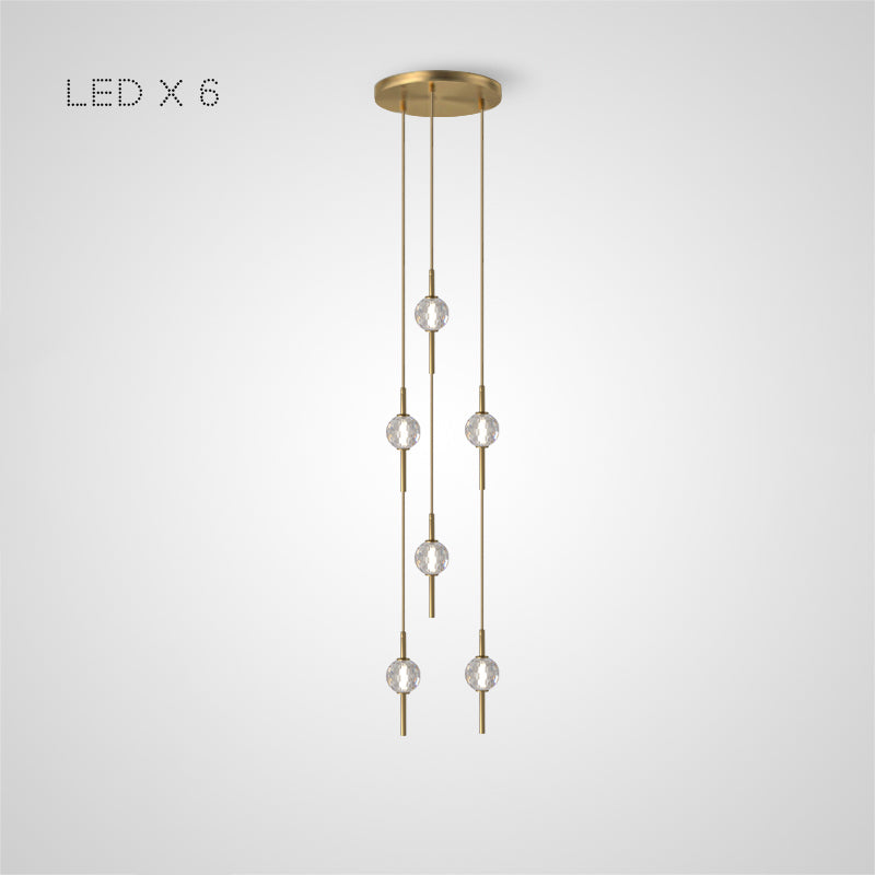 PARLY COMBO Cascade Light by Lampadom - scale reference