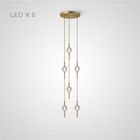 PARLY COMBO Cascade Light by Lampadom - scale reference