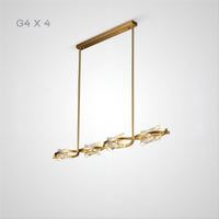 REMINA Linear Chandelier by Lampadom - close-up