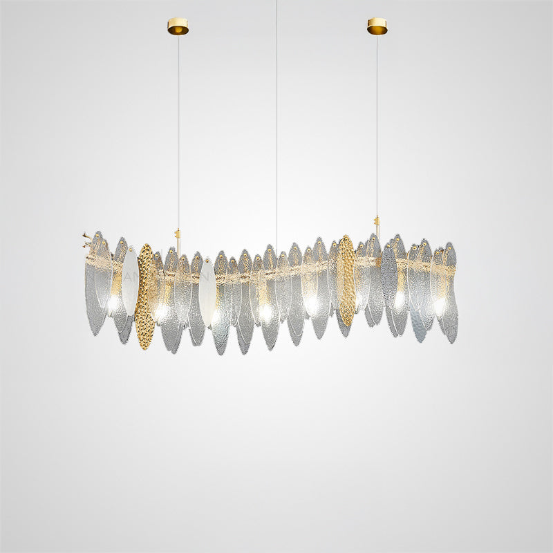 RISSA WAVE Linear Chandelier by Lampadom - view 5