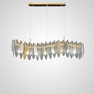 RISSA WAVE Linear Chandelier by Lampadom