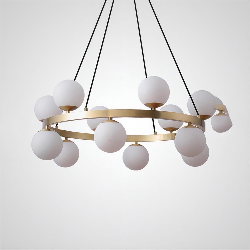 SANNE Ring Chandelier by Lampadom - top view