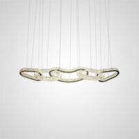 SEFENIAS LUX Linear Chandelier by Lampadom - detail view