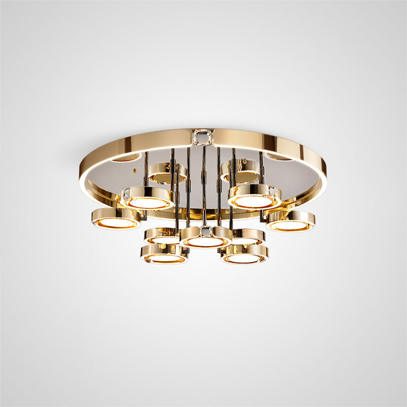 SELLIF GOLD Ceiling Chandelier by Lampadom - top view