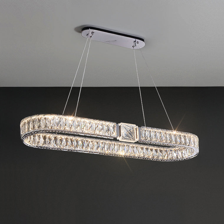 SYLVEST Linear Chandelier by Lampadom - side view