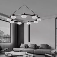 TILMAN Ring Chandelier by Lampadom - scale reference
