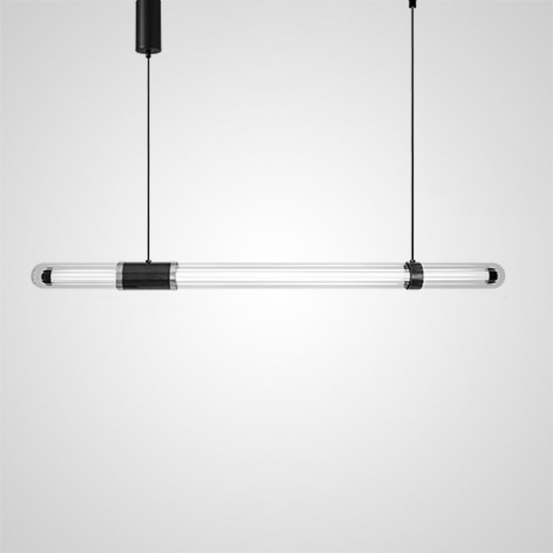TIME TUNNEL WAVY Linear Chandelier by Lampadom - view 13