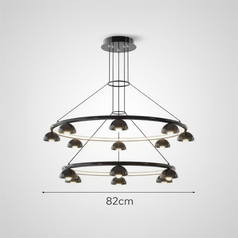 TORBERG Ring Chandelier by Lampadom - top view