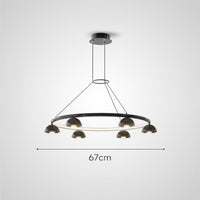 TORBERG Ring Chandelier by Lampadom - side view