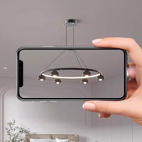 TORBERG Ring Chandelier by Lampadom - scale reference