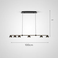TORBERG L Linear Chandelier by Lampadom - close-up