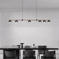 TORBERG L Linear Chandelier by Lampadom - side view