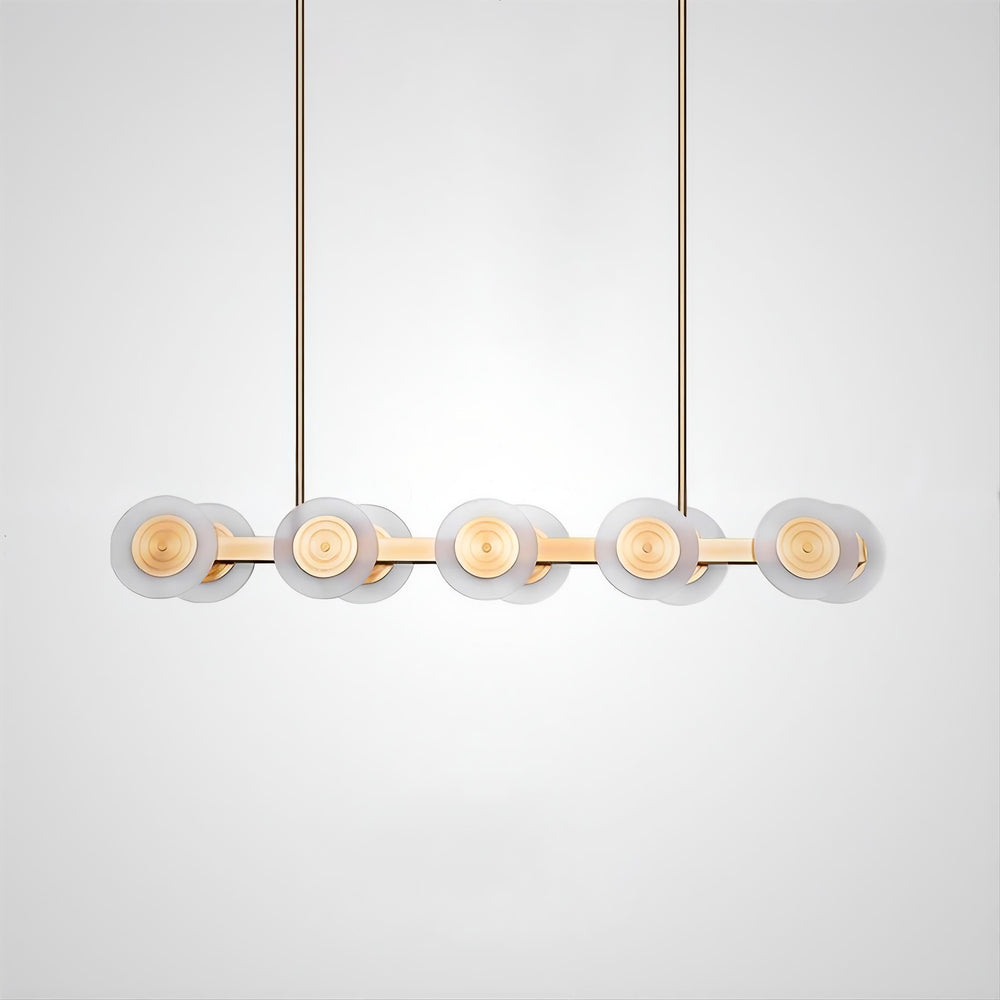 TRACY Linear Chandelier by Lampadom - angle view